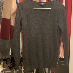 Light charcoal cashmere sweater